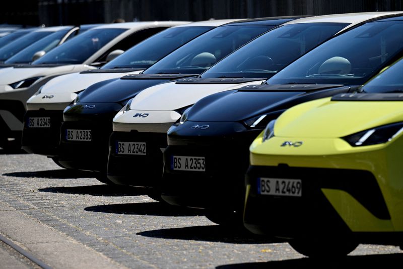 European car sales resume rise in July, BYD firmly ahead of Tesla