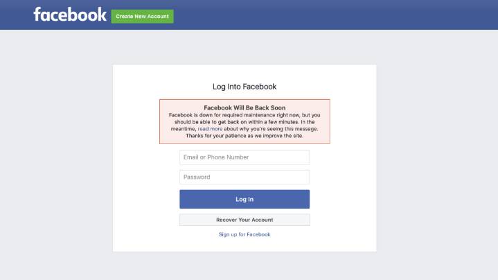 Facebook Crashes; Millions of People Actually Get Shit Done