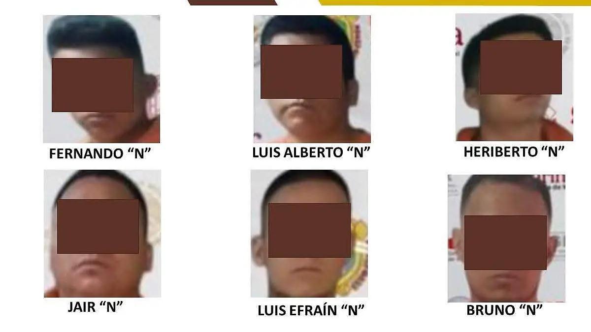 Dan prisión preventiva a seis presuntos integrantes de una banda de secuestradores de Huatusco