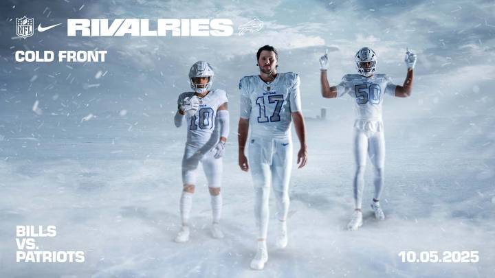 Inside the two-year long design process as Buffalo Bills unveil 'Cold Front' uniforms for Nike's Rivalries series