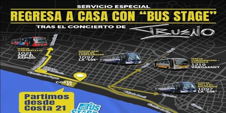 Conciertos en Costa 21: Rutas de buses para volver a casa este fin de semana