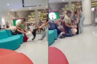 Encuentra a su papá con la amante y junto a su mamá le dan tremenda arrastrada