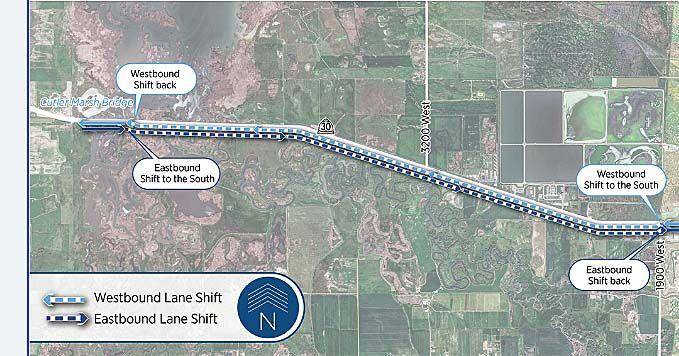 UDOT officials advise motorists of changing traffic patterns on State Road 30 effective Aug. 10