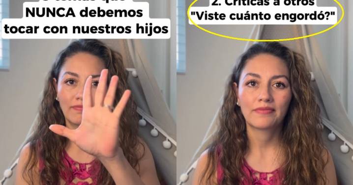 Creadora de contenido revela 5 temas que los padres nunca deberían tocar con sus hijos y se vuelve viral