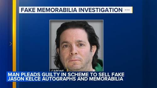 South Philadelphia man pleads guilty for role in trying to sell counterfeit Jason Kelce merchandise