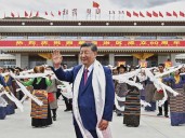 Grand ceremony and parade mark 60 years of Chinese Communist Party rule in Tibet