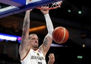 Former Boston Celtics center posts perfect line in EuroBasket win