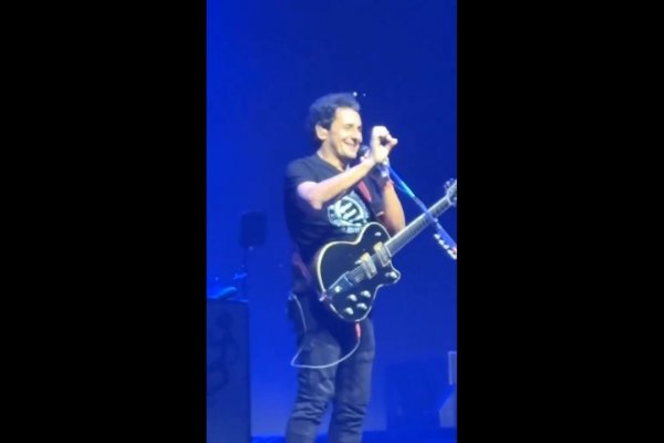 La frase de Ricardo Mollo cuando el público empezó a cantar en contra de Milei en el show de Divididos