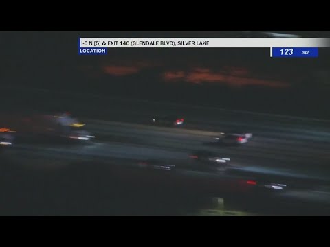 High-speed police chase on LA freeways