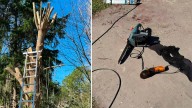 Un jubilado murió al cortarse la pierna con una motosierra mientras podaba un árbol