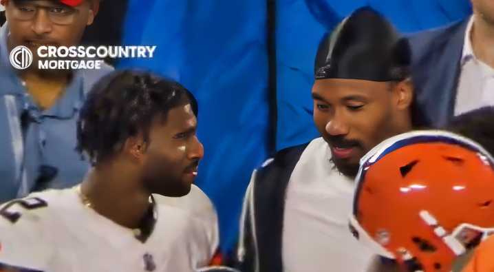 VIDEO: Mic’d Up Cameras Caught Myles Garrett Giving Shedeur Sanders The Cold Hard Truth About His Preseason Debut With The Browns