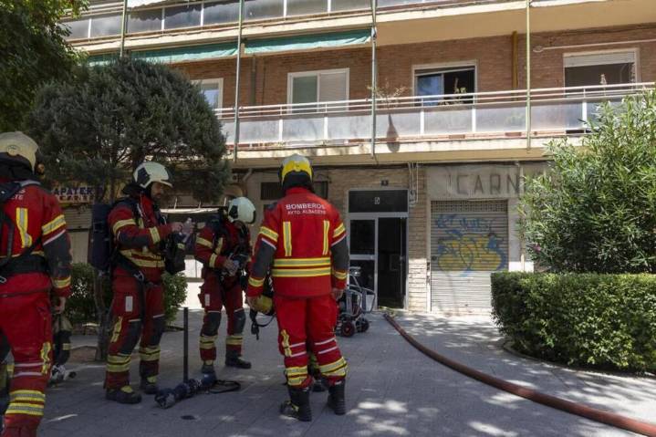 El fuego dio un susto en el Polígono de San Antón de Albacete