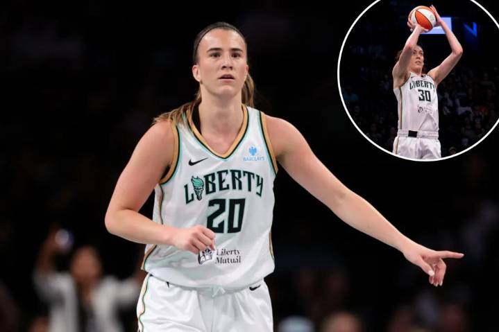 Sabrina Ionescu's late block saves Liberty in narrow win over Sun