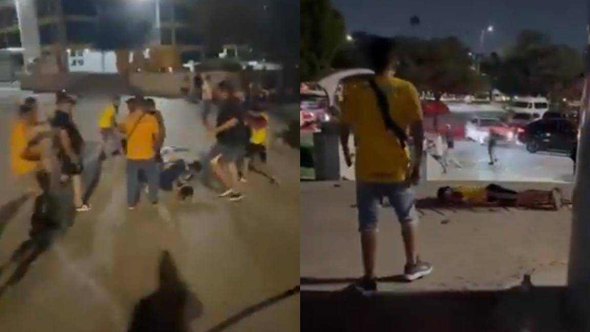 ¿Regresa la violencia a la Liga MX?... aficionado del América conmociona tras recibir una patada en la cara de un fan de Tigres (video)