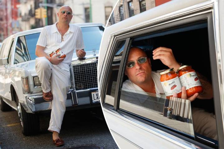 NYC's 'Sauce Boss' carries on 100-year-old family legacy by selling jars of red sauce from a ‘90s stretch limo
