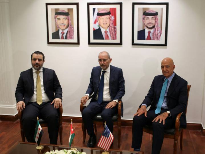 Jordan, Syria, and U.S. officials discuss war-torn Syria's reconstruction after deadly clashes