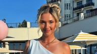 Paige Spiranac rival Sara Michelle Winter turns heads in stunning dress and heels as she catches eye on the course