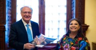 Clara Brugada entrega llaves de la CDMX al vicepresidente de Brasil