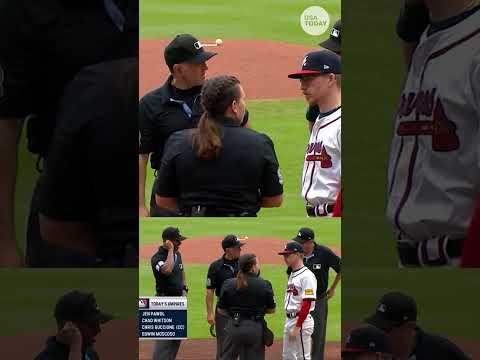See MLB's first female home plate umpire make her historic first call