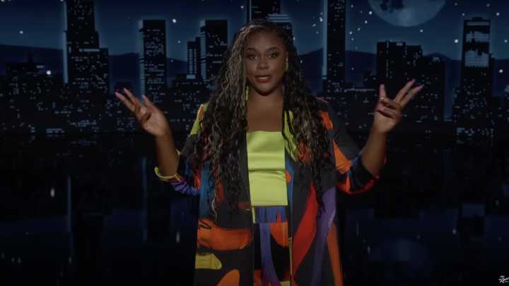 Nicole Byer has the perfect response to Trumps National Guard deployment on Kimmel