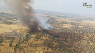 Confinadas casi 800 personas y solicitada ayuda a la UME para controlar el incendio de Navalmoralejo (Toledo)