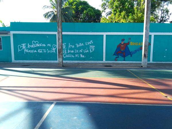 «Te amo Clarina mi princesa», el grafiti de amor que molestó y gustó en cancha Libertad