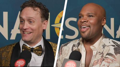 Broadway stars Michael James Scott and Daniel Gardner perform at Disney's Destination D23