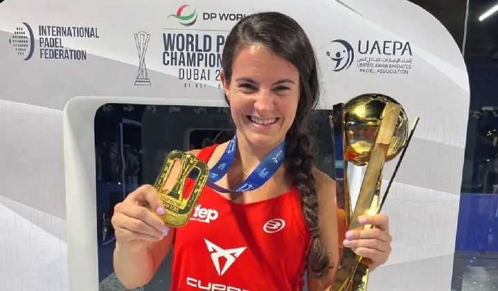 Bárbara Las Heras, de atender pacientes con Covid a convertirse en una de las mejores padelistas del mundo