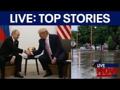 LIVE: President Trump briefing to 'stop violent crime,' Detroit stabbing & flooding updates