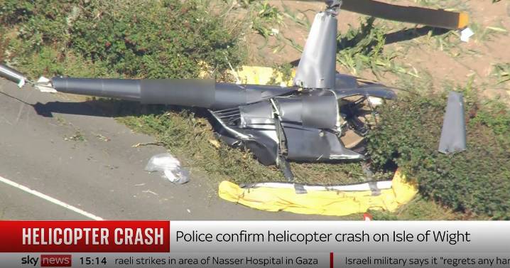 Isle of Wight helicopter crash latest: Four people on board during flying lesson as one airlifted to hospital