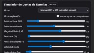 Un simulador de lluvia de estrellas preve cómo afectan la luna y la luz a las Perseidas