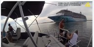 Boaters get a tow after drifting dangerously close to shipping channel