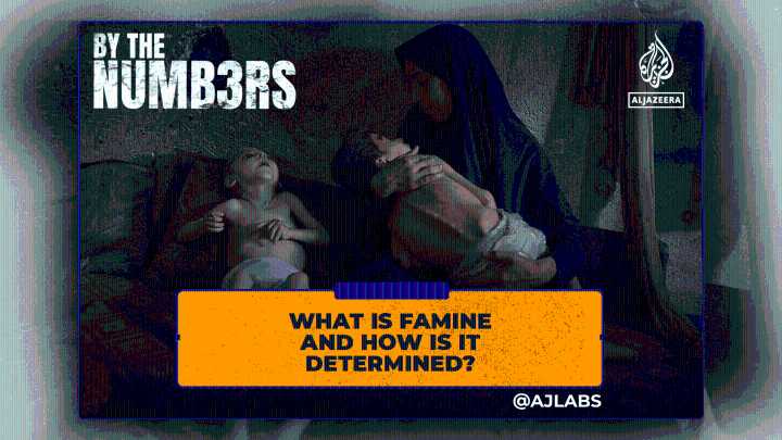 What is famine, and how is it determined?