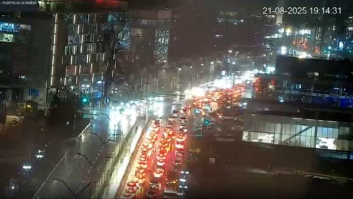 En vivo: Así está Lo Barnechea a esta hora en pleno sistema frontal
