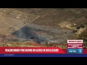 Vegetation Fire spreads quickly in southeast San Diego County