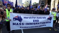 Clashes break out at anti-immigration protest in Australia