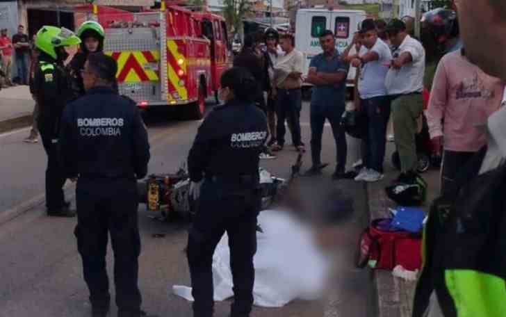 Adulto mayor murió atropellado por una moto en Málaga, Santander