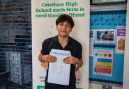 Teenage asylum seeker who came to London unable to speak English celebrates top exam results