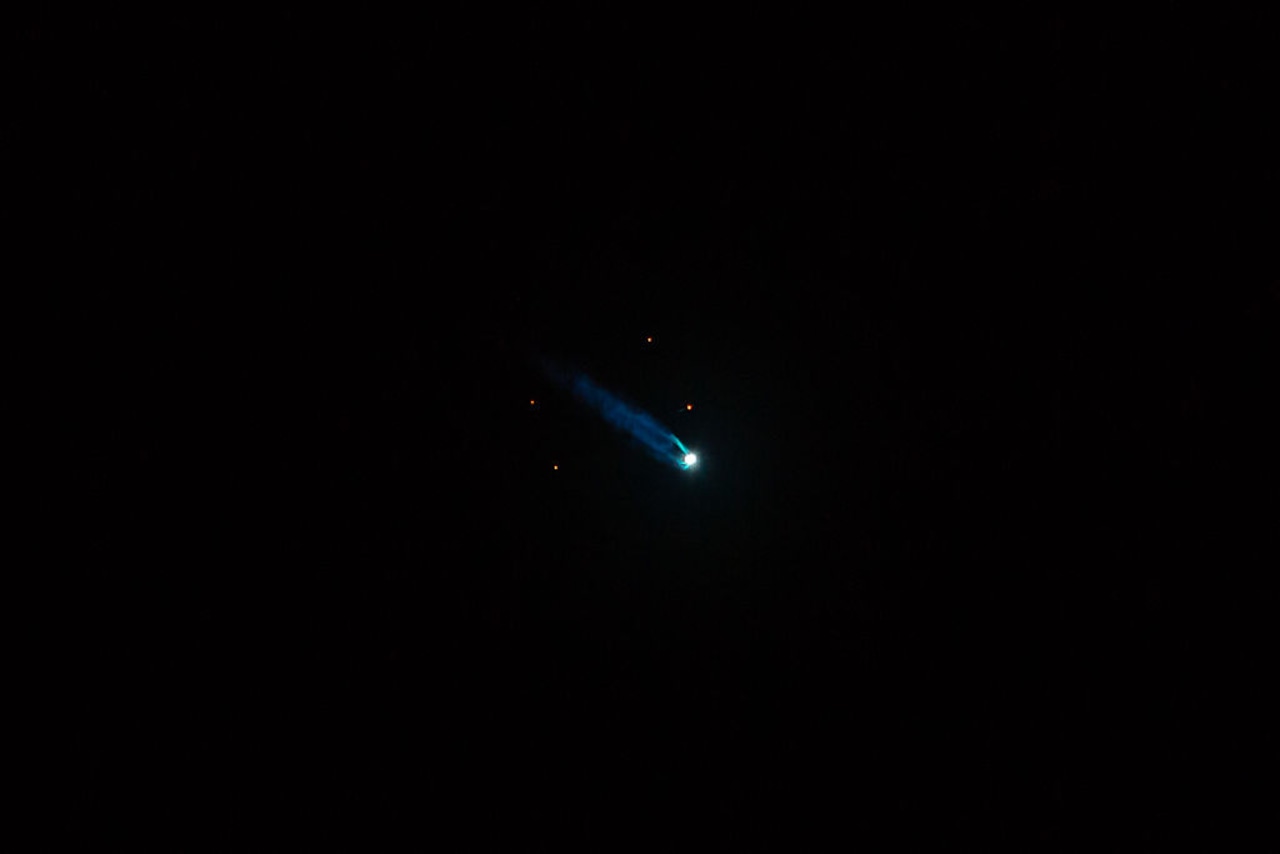 Did you see that strange spiral in the night sky? It wasn’t a UFO