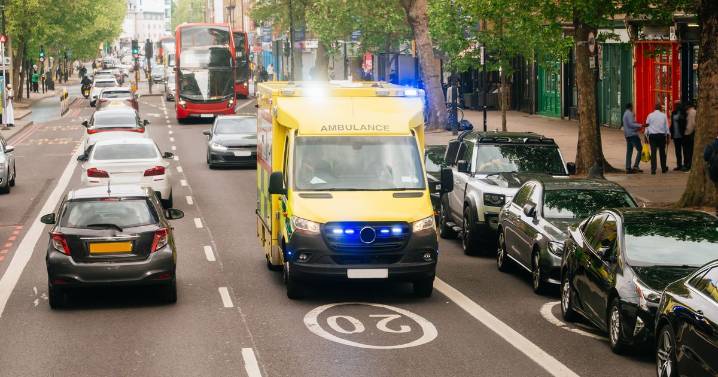 Boy laid on floor squealing with blood all over after horror hit