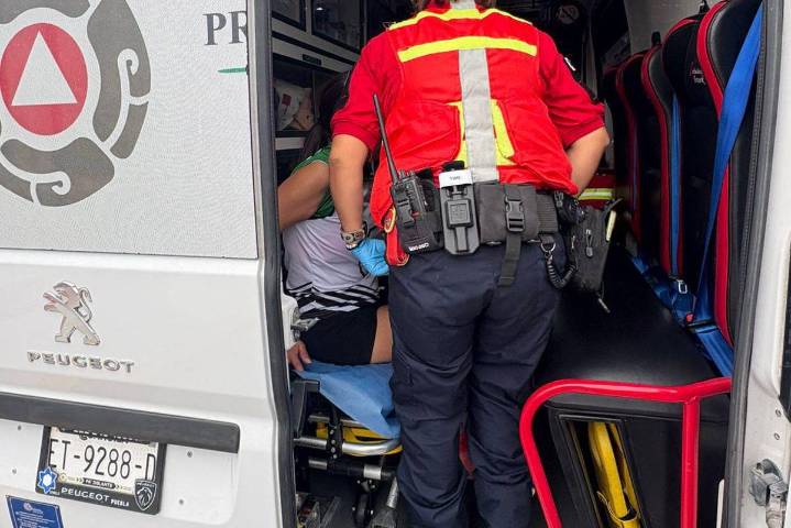 Cae trozo de madera de camión y daña parabrisas de vehículo, en Ramos Arizpe