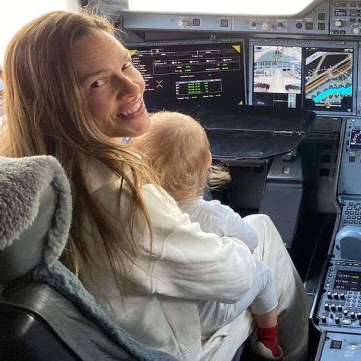 Hilary Swank's Rare Glimpse of One of Her Twins, Motherhood