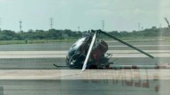Helicóptero se Desploma en Aeropuerto Internacional de Ciudad del Carmen, Campeche