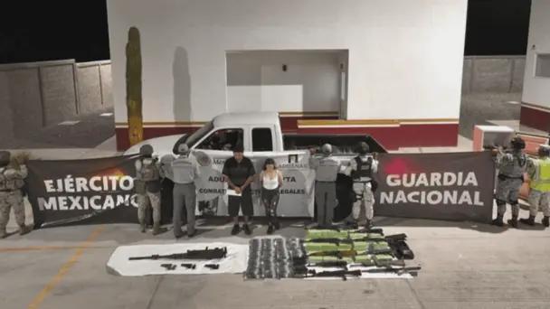 Guardia Nacional encuentra arsenal en frontera de Sonoyta