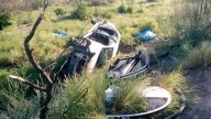 Captan el momento exacto del fatal accidente en Ciénega de Flores que dejó cinco muertos