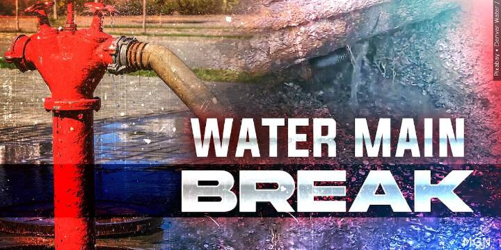 Water main break closes road in Turners Falls