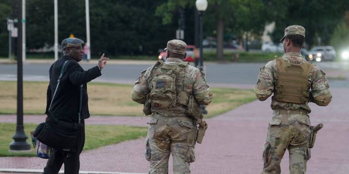 Some Guard units in Washington are now carrying firearms, Pentagon says. Trump targets more cities