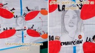 Piden a escolares exponer sobre corrupción y dibujan a Keiko con su logo (VIDEO)