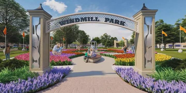 Renovations begin at Orange City’s Windmill Park, to feature more tulips and new amenities