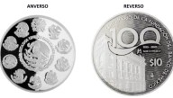 Banxico conmemora 100 años de su fundación con moneda de plata y billetes; así se ven los diseños de sus nuevas piezas